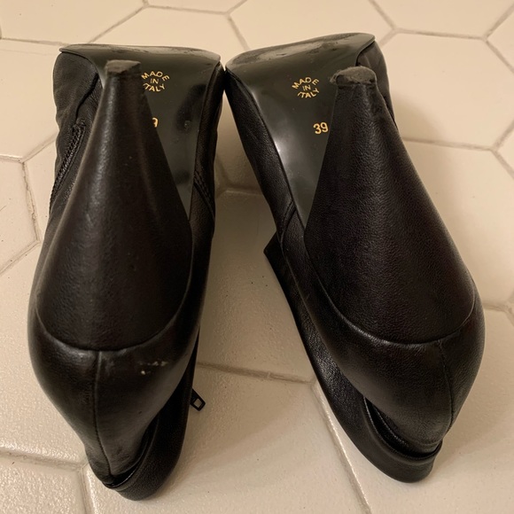 Stefany P. Brown Leather Booties - Picture 7 of 8